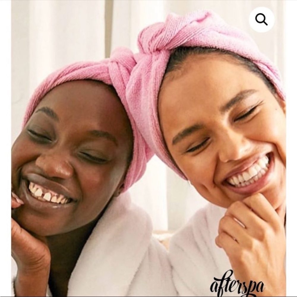 AFTER SPA HAIR TOWEL WRAP Pink NIP
